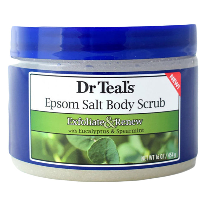 Dr Teal's Body Scrub Exfoliate + Renew Eucalyptus + Spearmint 12 Oz by Pasteur Pharmacy