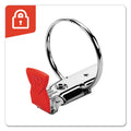Cardinal Premier Easy Open Locking Round Ring Binder, 3 Rings, 3" Capacity, 11 x 8.5, Black
