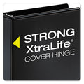 Cardinal Performer ClearVue Slant-D Ring Binder, 3 Rings, 4" Capacity, 11 x 8.5, Black