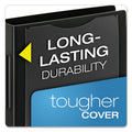 Cardinal SuperLife Pro Easy Open ClearVue Locking Slant-D Ring Binder, 3 Rings, 1.5" Capacity, 11 x 8.5, Black