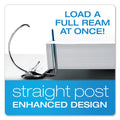 Cardinal ExpressLoad ClearVue Locking D-Ring Binder, 3 Rings, 4" Capacity, 11 x 8.5, White