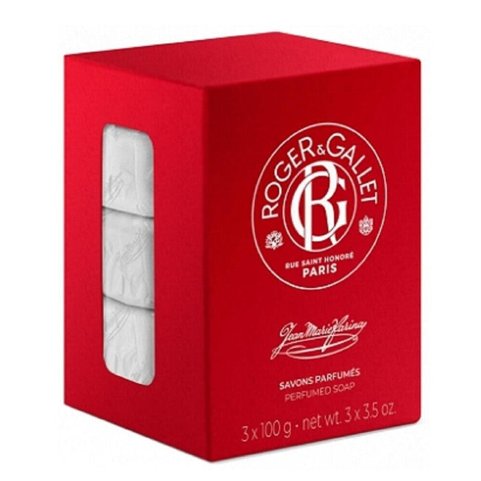 Roger & Gallet Soap Cake Jean Marie Farina 100 G X 3 Perfumed by Pasteur Pharmacy