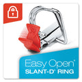 Cardinal Premier Easy Open ClearVue Locking Slant-D Ring Binder, 3 Rings, 2" Capacity, 11 x 8.5, White