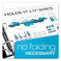 Cardinal Premier Easy Open 11 x 17 Locking Slant-D Ring Binder, 3 Rings, 3" Capacity, 11 x 17, Black