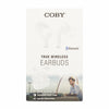 Coby® 516 True Wireless Earbuds – Model COBY-CETW516WHT (White)
