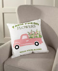 Arlee Home Fashions Welcome Spring Decorative Pillow, 18 X 18 - White by Vanessa Jane
