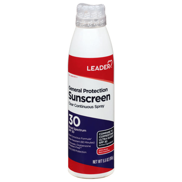 Leader General Protection SPF 30 Clear Sunscreen Spray - 5.5 Oz by Pasteur Pharmacy