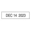 Trodat Professional Date Stamp, Self-Inking, 1.63" x 0.38", Black