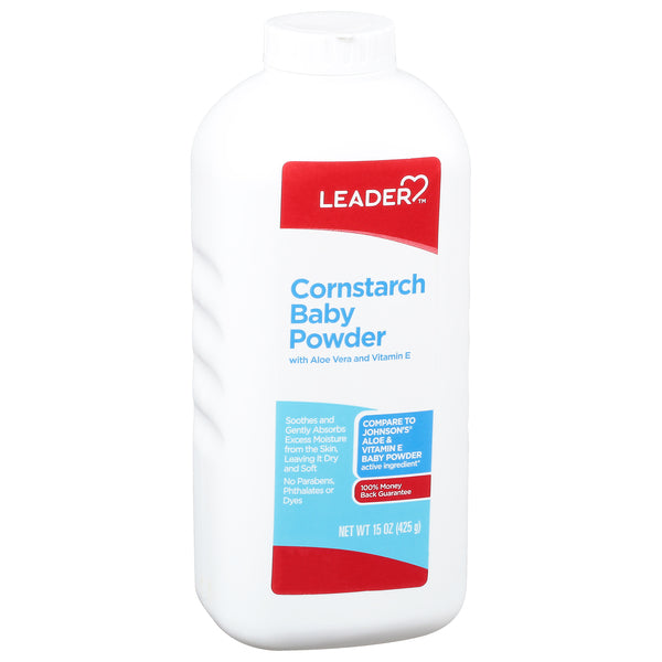 Leader™ Cornstarch Baby Powder (15 Oz) by Pasteur Pharmacy