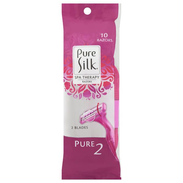 Pure Silk® Disposable Razors – 2-Blade (2 Count) by Pasteur Pharmacy
