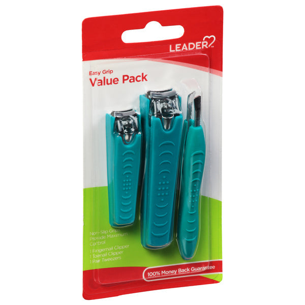 Leader® Easy Grip Clipper & Tweezers Value Pack by Pasteur Pharmacy