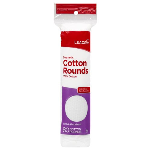 Leader Cosmetic Cotton Rounds, Soft And Absorbent by Pasteur Pharmacy