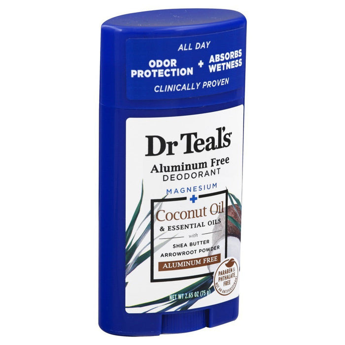 Dr Teal's Coconut Oil Aluminum Free Deodorant 2.65 Oz by Pasteur Pharmacy