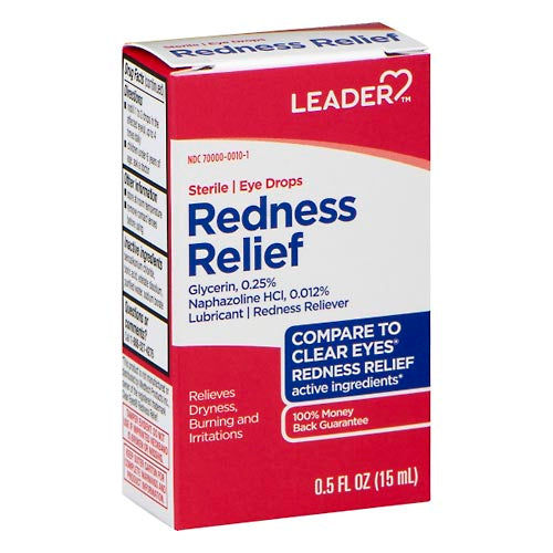 Leader, Redness Relief, Eye Drops, 0.5 Oz by Pasteur Pharmacy