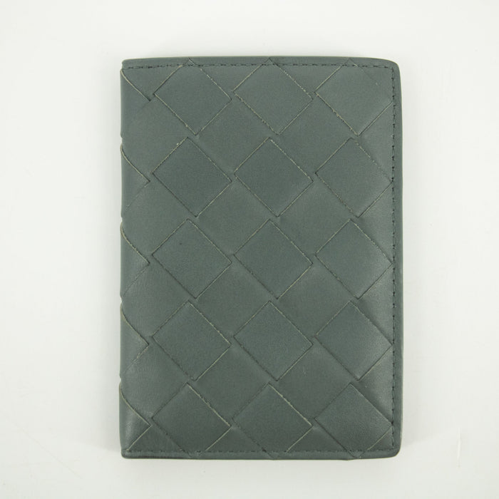 Bottega Veneta Gray Intecciato Leather Card Case #2392 by Bolt Boutique