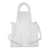 AmerCareRoyal Poly Apron, 28 x 55, 1 mil, One Size Fits All, White, 100/Pack
