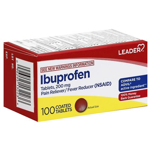 Leader™ Pain Reliever & Fever Reducer – Ibuprofen 200mg (100 ct) by Pasteur Pharmacy