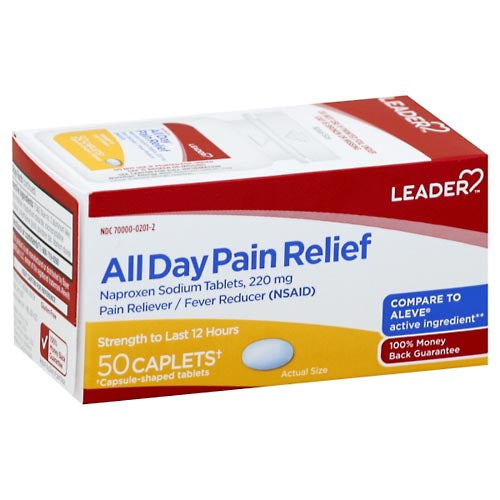 Leader™ All Day Pain Relief – Naproxen Sodium 220 mg (Caplets) by Pasteur Pharmacy