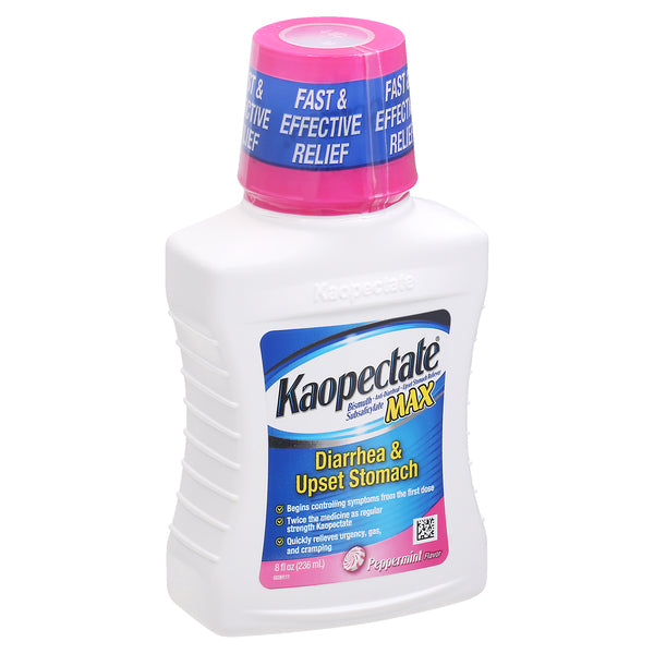Kaopectate Max Peppermint Flavor Diarrhea & Upset Stomach 8 Fl Oz by Pasteur Pharmacy