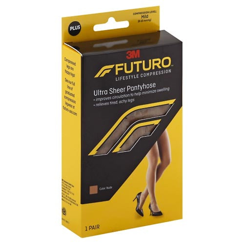 Futuro Ultra Sheer Pantyhose, Mild Compression, Plus, 1 Pair by Pasteur Pharmacy