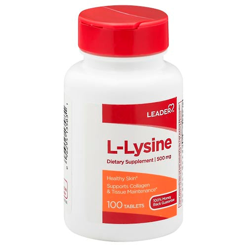 Leader™ L-Lysine 500 mg – Essential Amino Acid Support (Tablets) by Pasteur Pharmacy