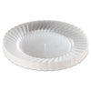 WNA Classicware Plastic Plates, 9" dia, Clear, 12 Plates/Pack