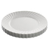 WNA Classicware Plastic Dinnerware Plates, 9" dia, White, 12/Pack