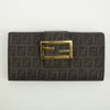 Fendi Brown Zucca Pattern PVC Long Wallet #2398