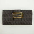 Fendi Brown Zucca Pattern PVC Long Wallet #2398 by Bolt Boutique