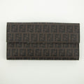 Fendi Brown Zucca Pattern PVC Long Wallet #2398 by Bolt Boutique