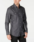 I-n-c Mens Side Stripe Button up Shirt,Size Large by Vanessa Jane
