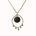 Lucky Brand Two-Tone Pendant Long Necklace 30 + 2 Extender Necklace by Vanessa Jane