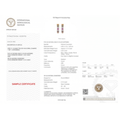 IGI Certified 2.10 Ct Multi Color Unheated Sapphire and Diamond 14K Yellow Gold Half Way Hoop Earrings by Fine Color Jewels