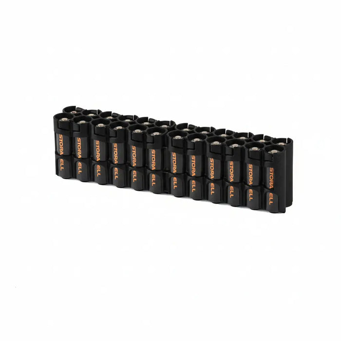 24 AA Pack Battery Caddy (Black) by Storacell