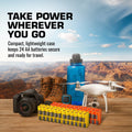 24 AA Pack Battery Caddy (Orange) by Storacell