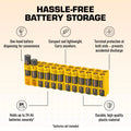 24 AA Pack Battery Caddy (Yellow) by Storacell