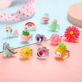 24 Adorable Pink Sheep Little Girl Jewel Rings by DailySale