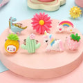 24 Adorable Pink Sheep Little Girl Jewel Rings by DailySale