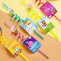 24-Pack: Reusable Ice Cream Straws for Birthday Party Supplies by DailySale