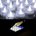 24-Pack: White LED Tealight Timer Candles Battery Operated Flameless Smokeless by DailySale