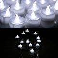 24-Pack: White LED Tealight Timer Candles Battery Operated Flameless Smokeless by DailySale