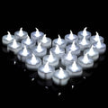 24-Pack: White LED Tealight Timer Candles Battery Operated Flameless Smokeless by DailySale