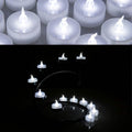 24-Pack: White LED Tealight Timer Candles Battery Operated Flameless Smokeless by DailySale