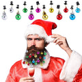 24-Piece: Christmas Beard Baubles Ornaments Santa Claus Beard Bells by DailySale