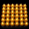 24-Piece: LED Flameless Tealight Smokeless Flickering Candles by DailySale