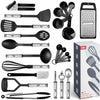 24-Piece Set: Nylon and Stainless Steel Utensil Set