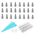 24-Piece: Stainless Steel Cake Decorating Supplies Kit by DailySale