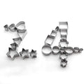 24-Piece: Stainless Steel Cookie Cutters Set by DailySale