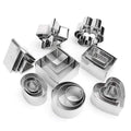 24-Piece: Stainless Steel Cookie Cutters Set by DailySale