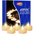 24-Piece: Warm White LED Tealight Candles by DailySale